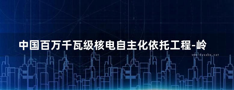 中国百万千瓦级核电自主化依托工程-岭澳核电站二期工程建设与创新 自主化卷 下